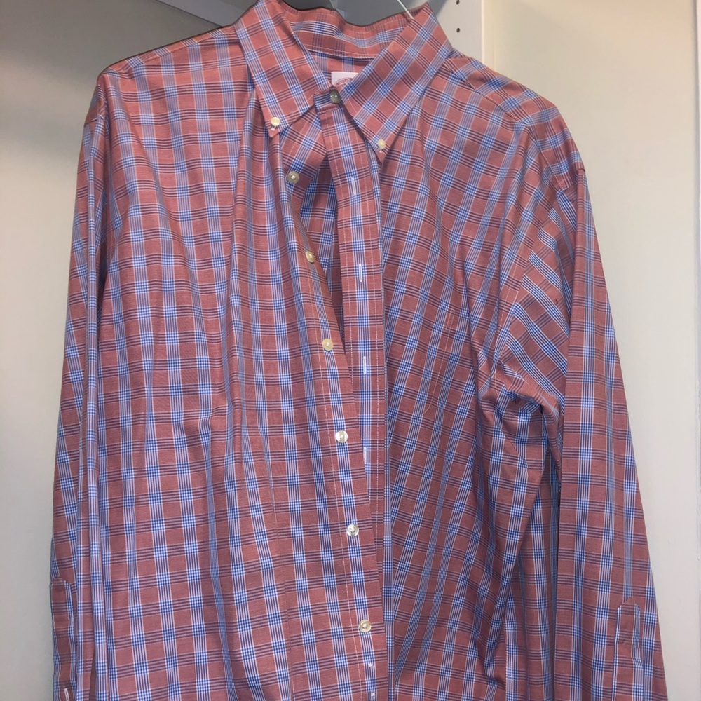 Brooks Brothers Peach & Blue Shirt